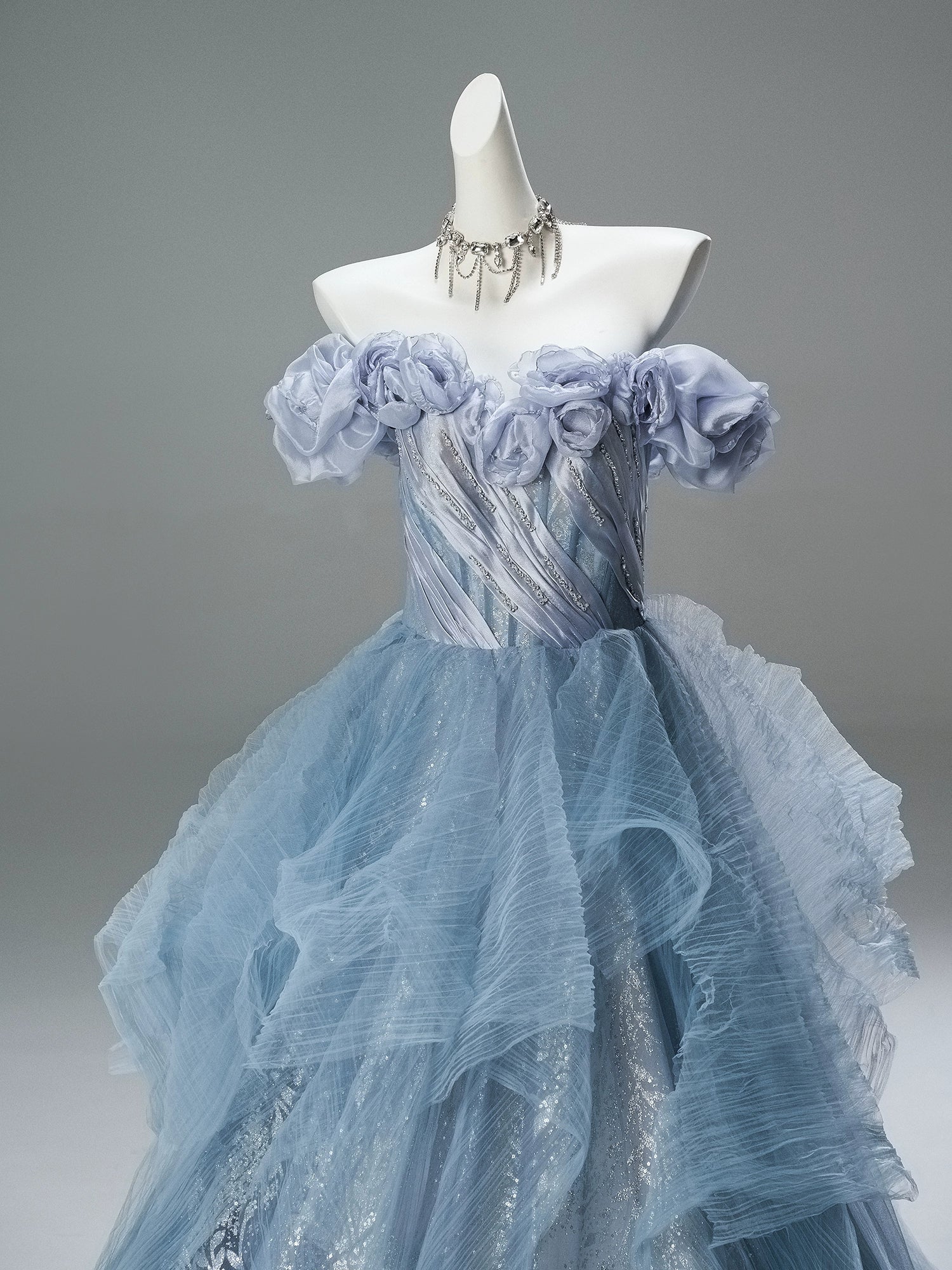 Blue Sakura Couture Gown