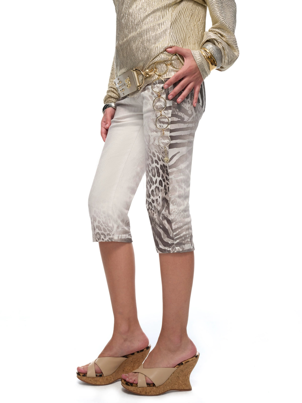 Low-Rise Slim Leopard-Print Shorts