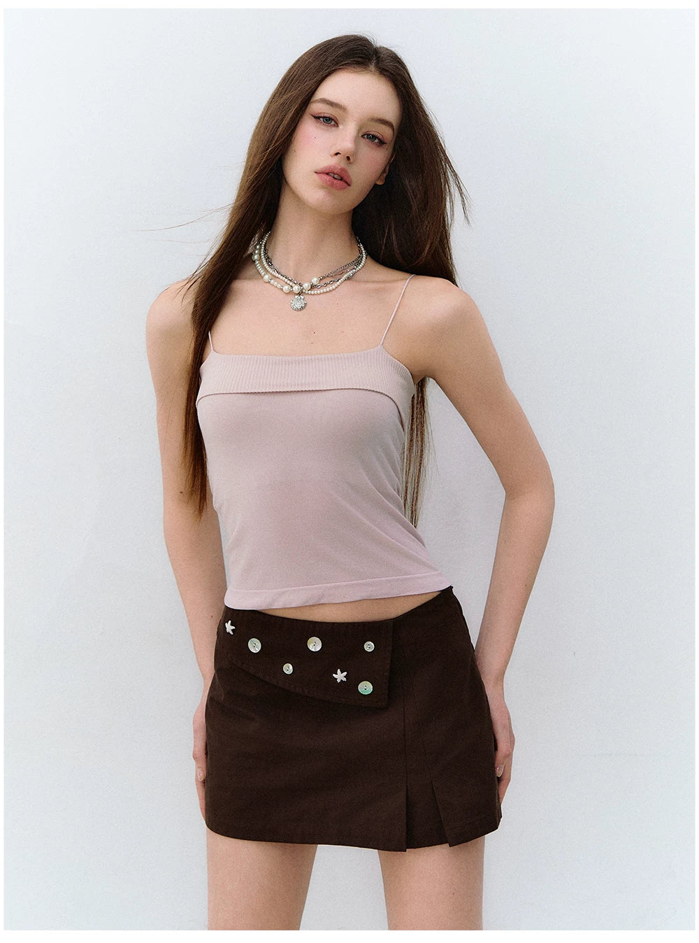 X-line Seamless Silk Wool Camisole