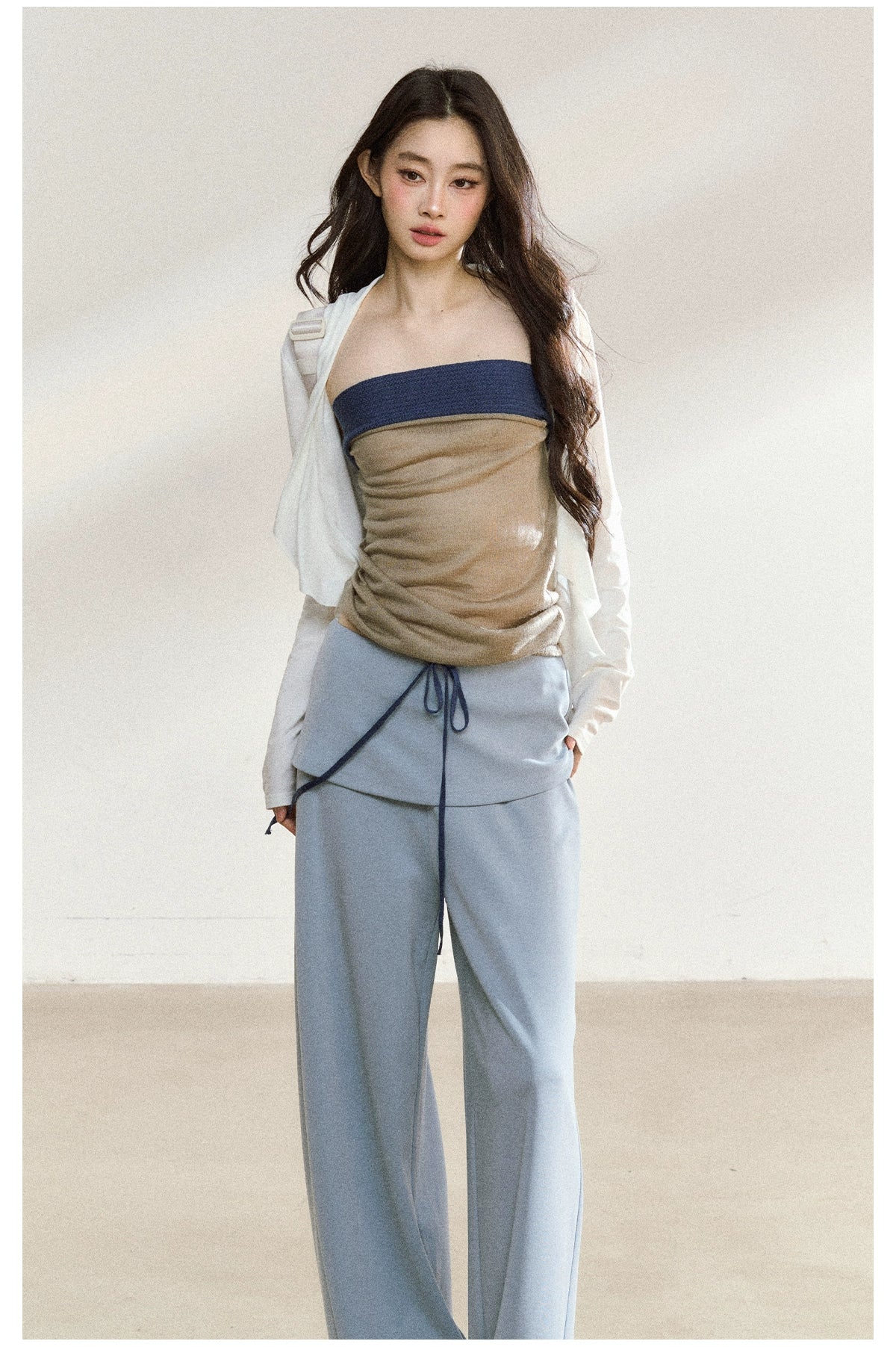 Colorblock Wool-Blend Bandeau - CHINASQUAD