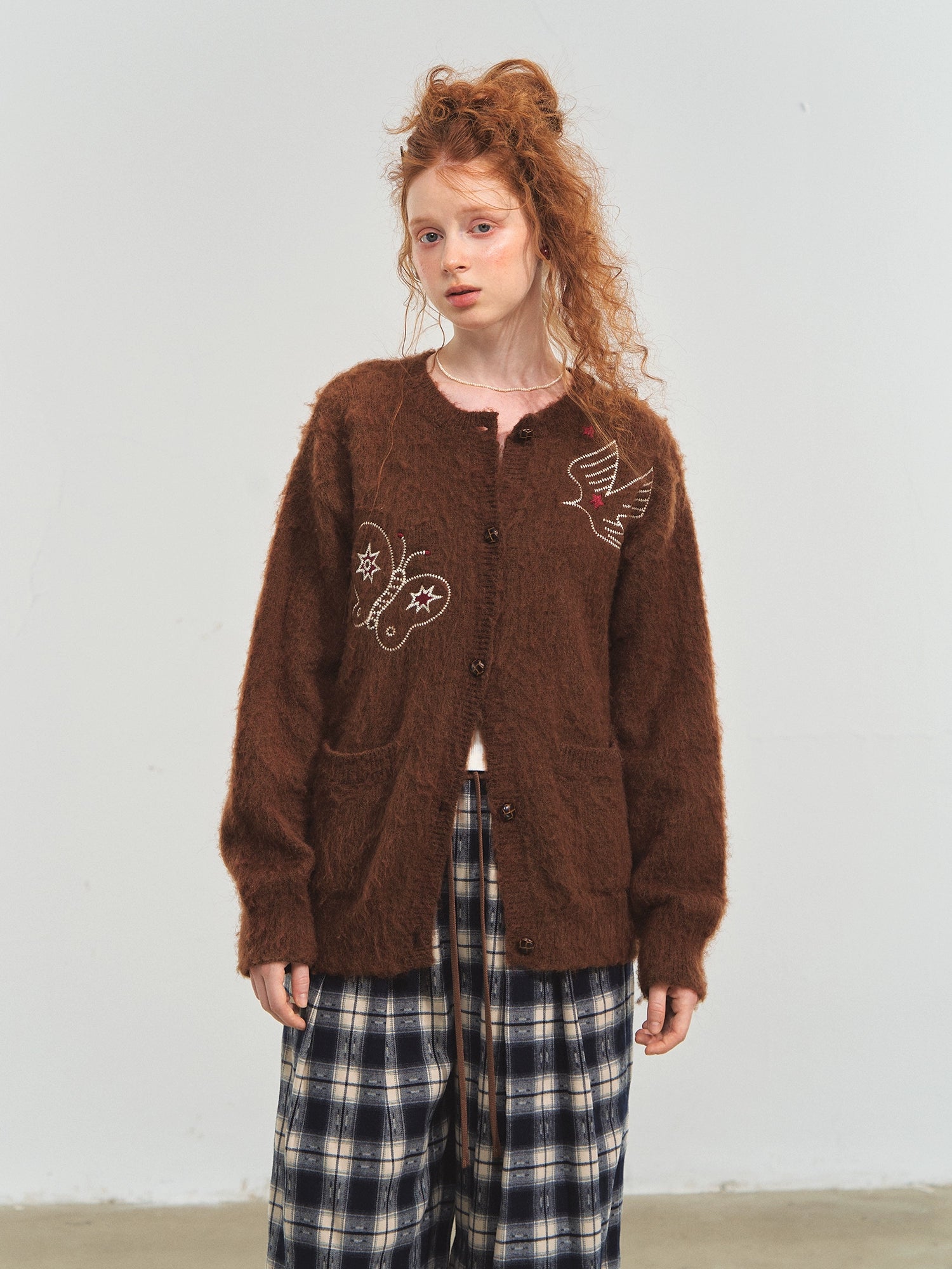 Birds and Butterflies Knit Cardigan - CHINASQUAD