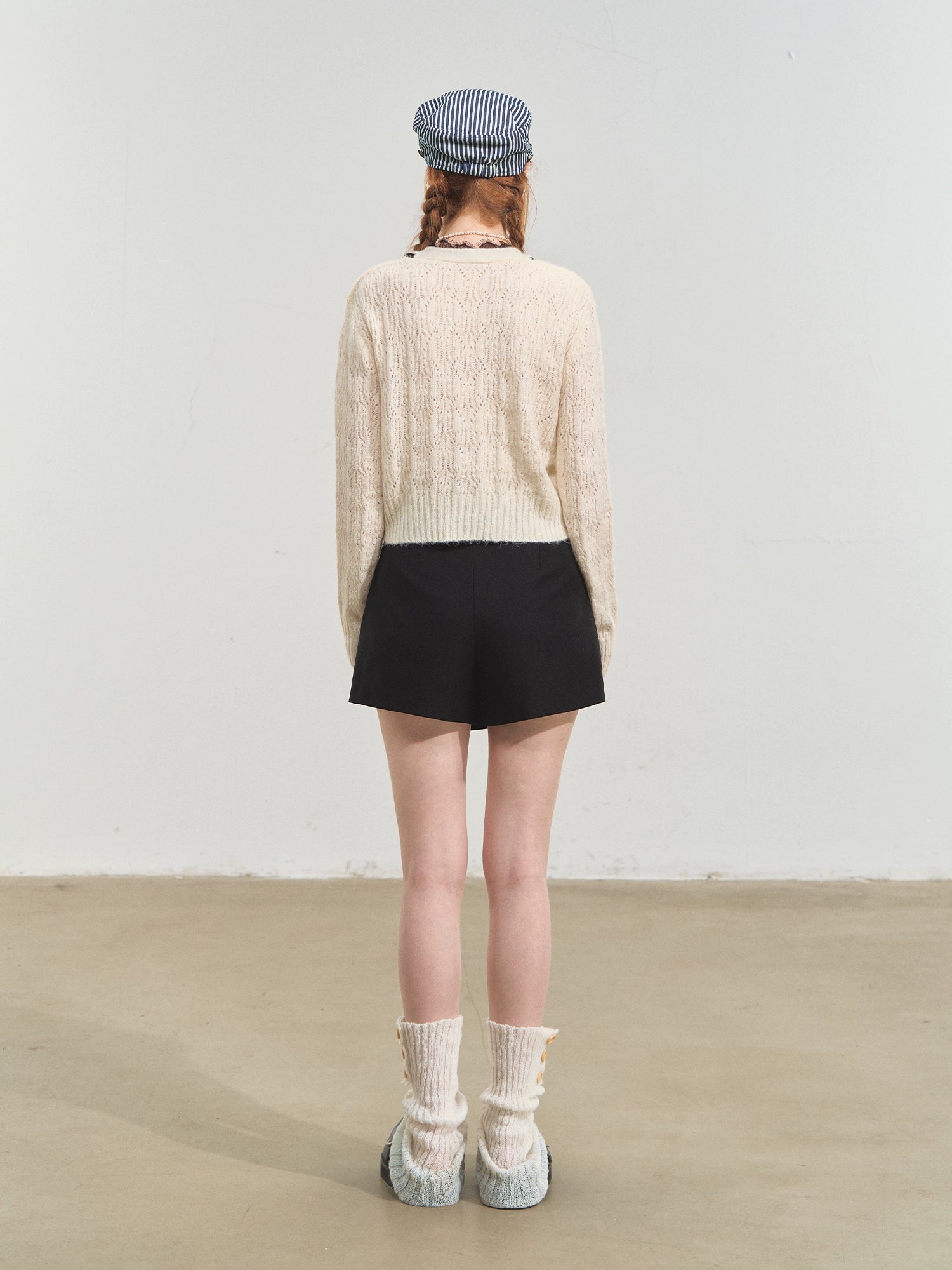 Lace V-Neck Layered Cardigan