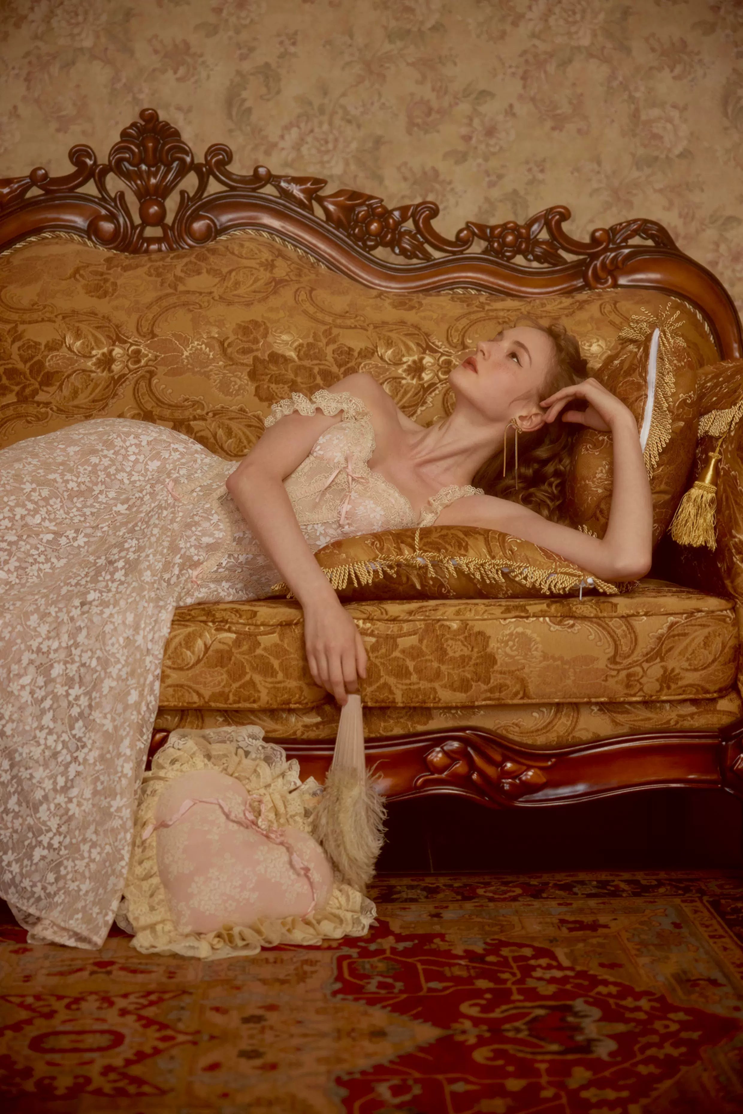 French Heiress Lace Corset Slip Dress