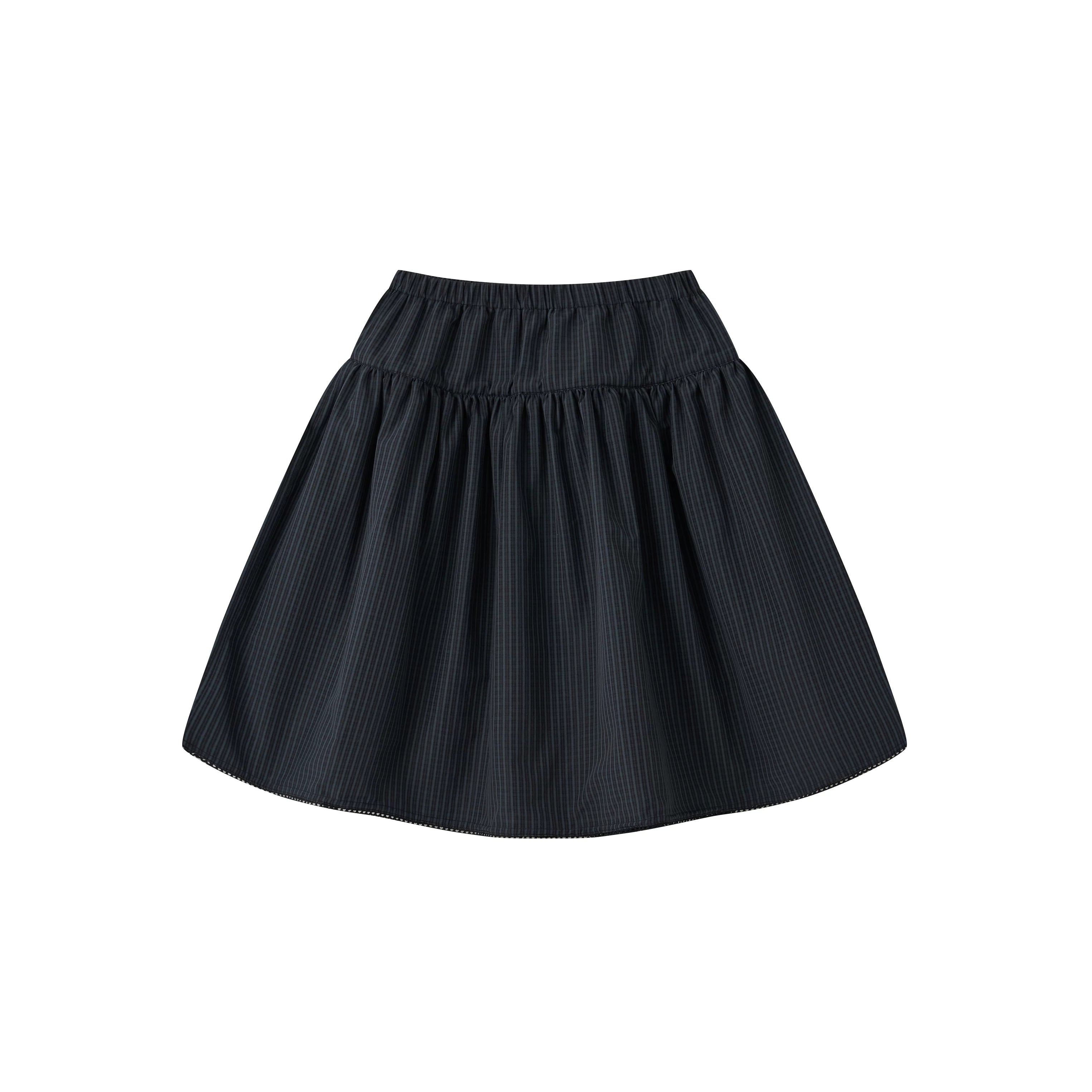 Vintage Floral Waist-Cinching Two-Piece Skirt Set