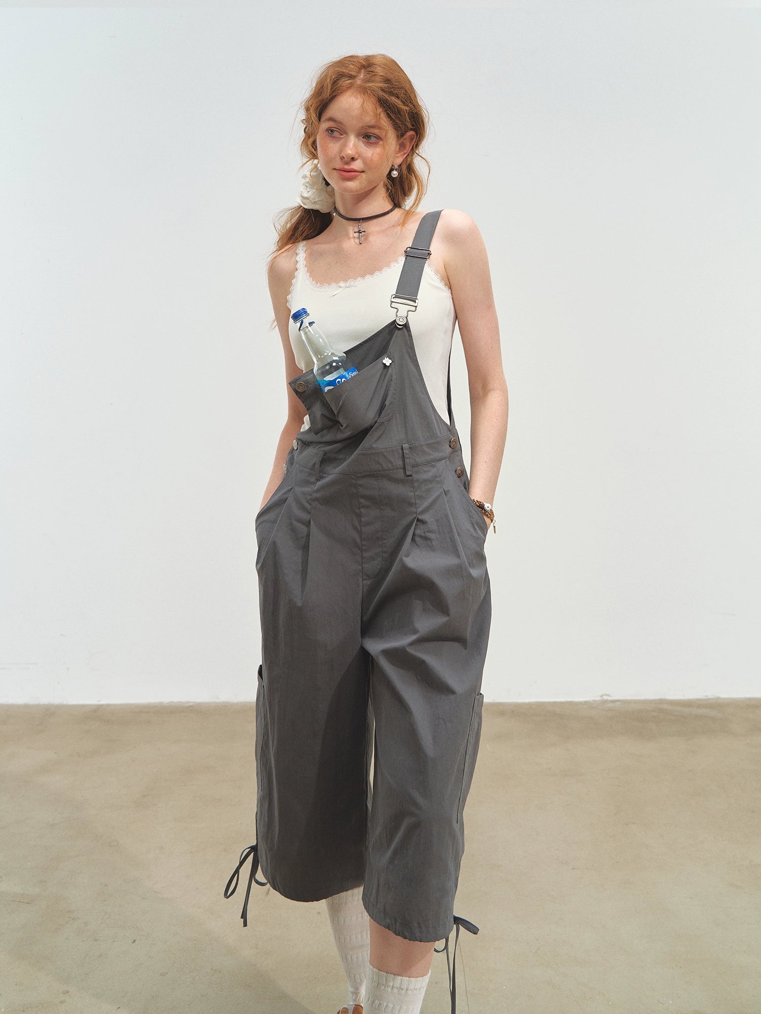 Loose Layering Wide-leg Straight Pants - CHINASQUAD