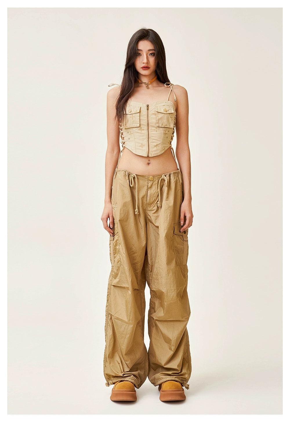 Ancient Myth Adjustable Drawstring Camisole - CHINASQUAD