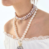 Double Layer Pearl Choker Necklace - CHINASQUAD