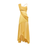 Ayla Slit Full-Skirt Dress - CHINASQUAD