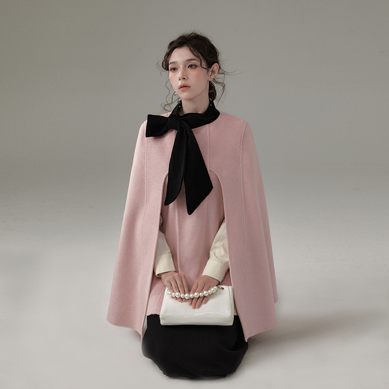 Pink deals cape coat