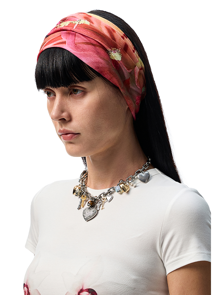 Floral Print Convertible Bandeau Headband - CHINASQUAD