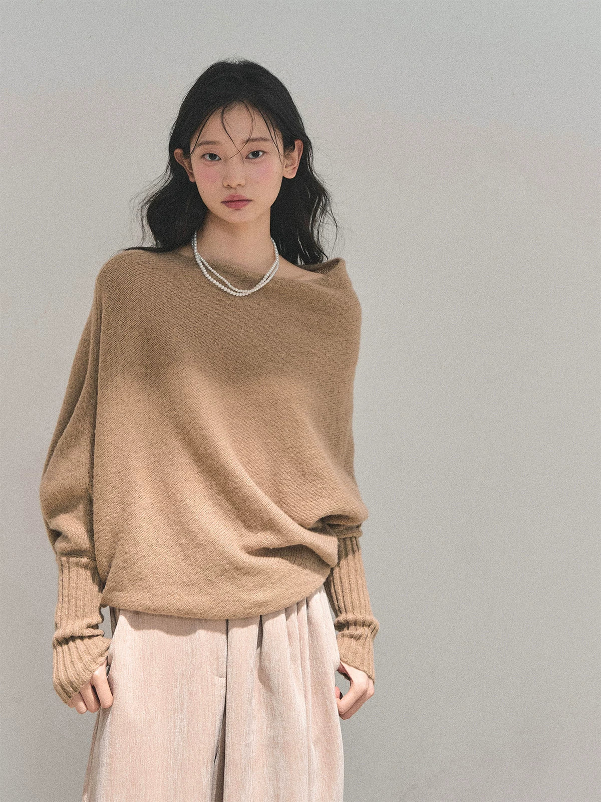 Soft Sweet Off-Shoulder Knit Sweater