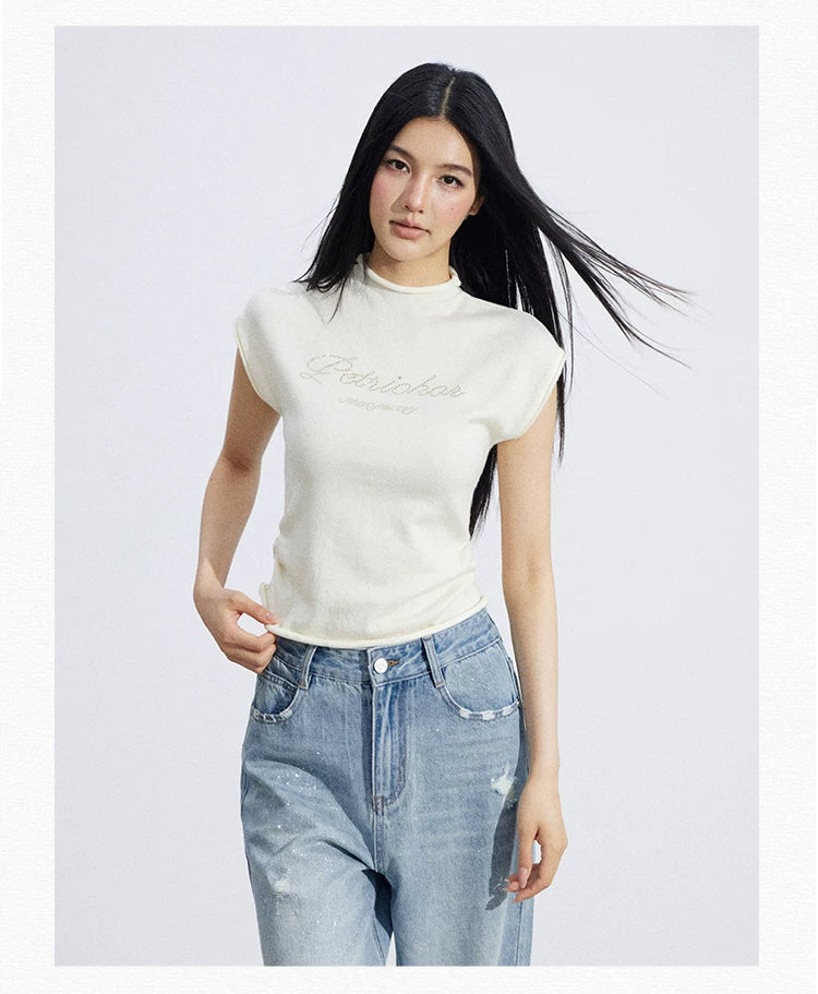 Soft Sculpt Rolled-Edge Sleeveless Knit Top