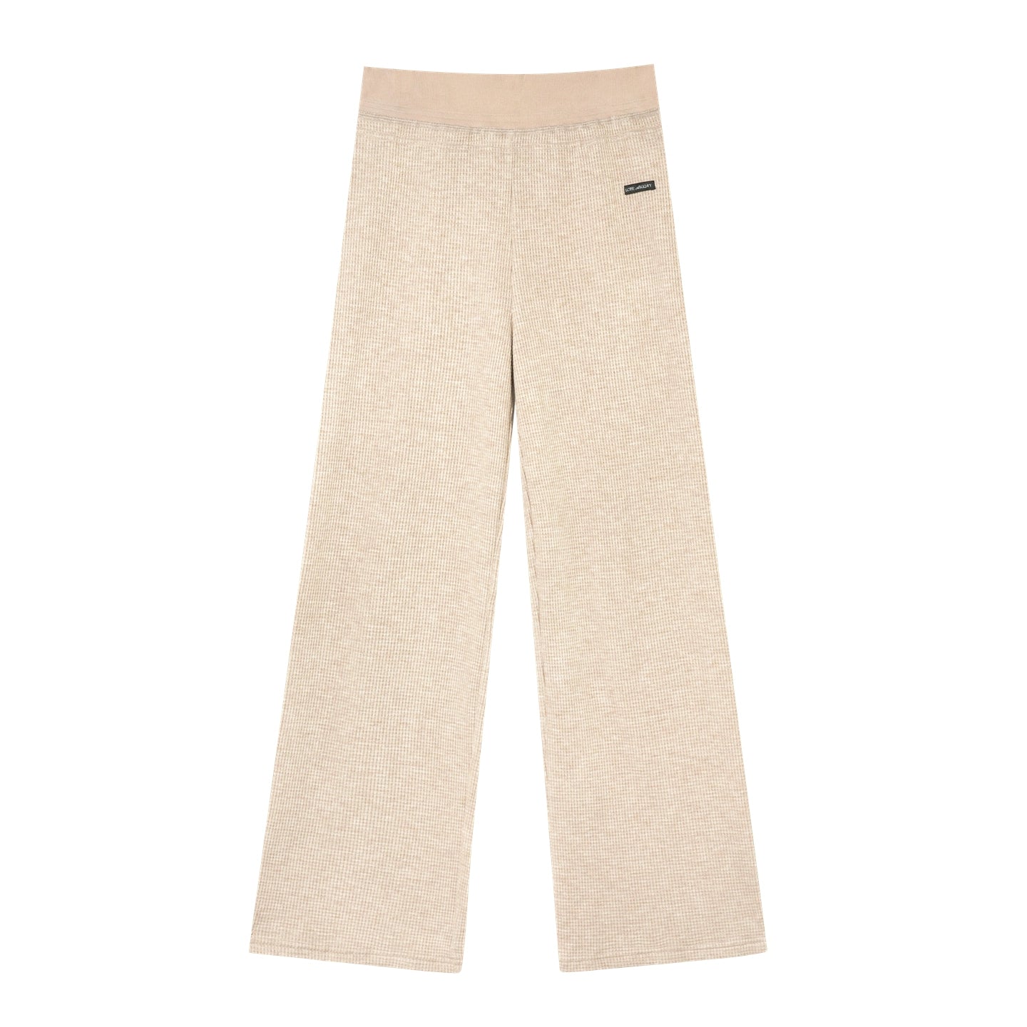 Waffle Knit V-Neck Pullover & Tank Top & Wide-Leg Pants Set