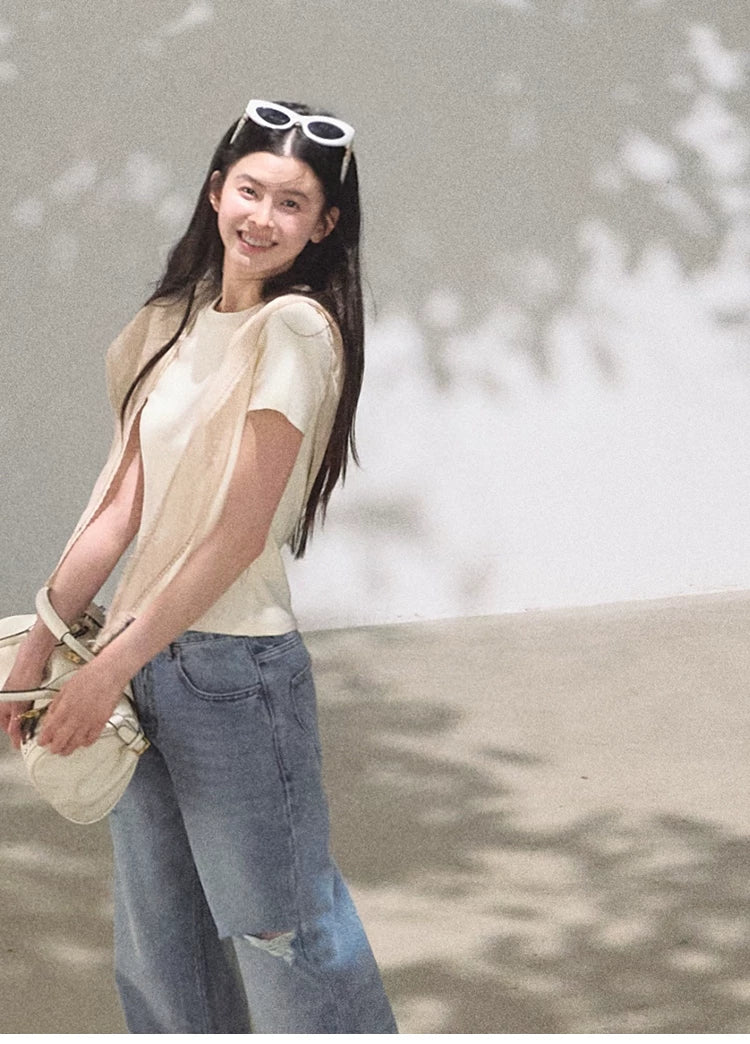 Sunny Trail Bohemian Wide-Leg Jeans