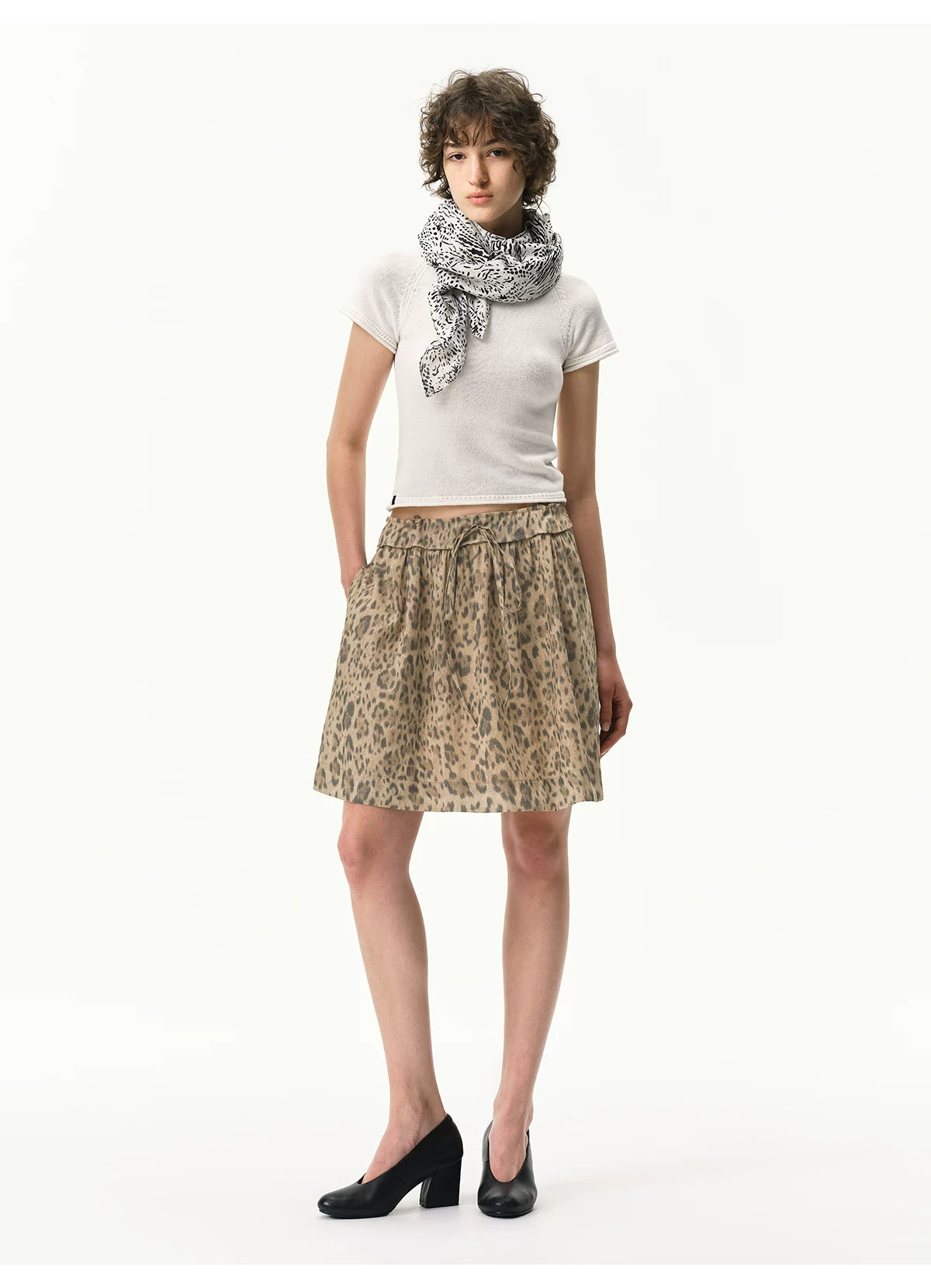 Lyocell Linen Leopard Top