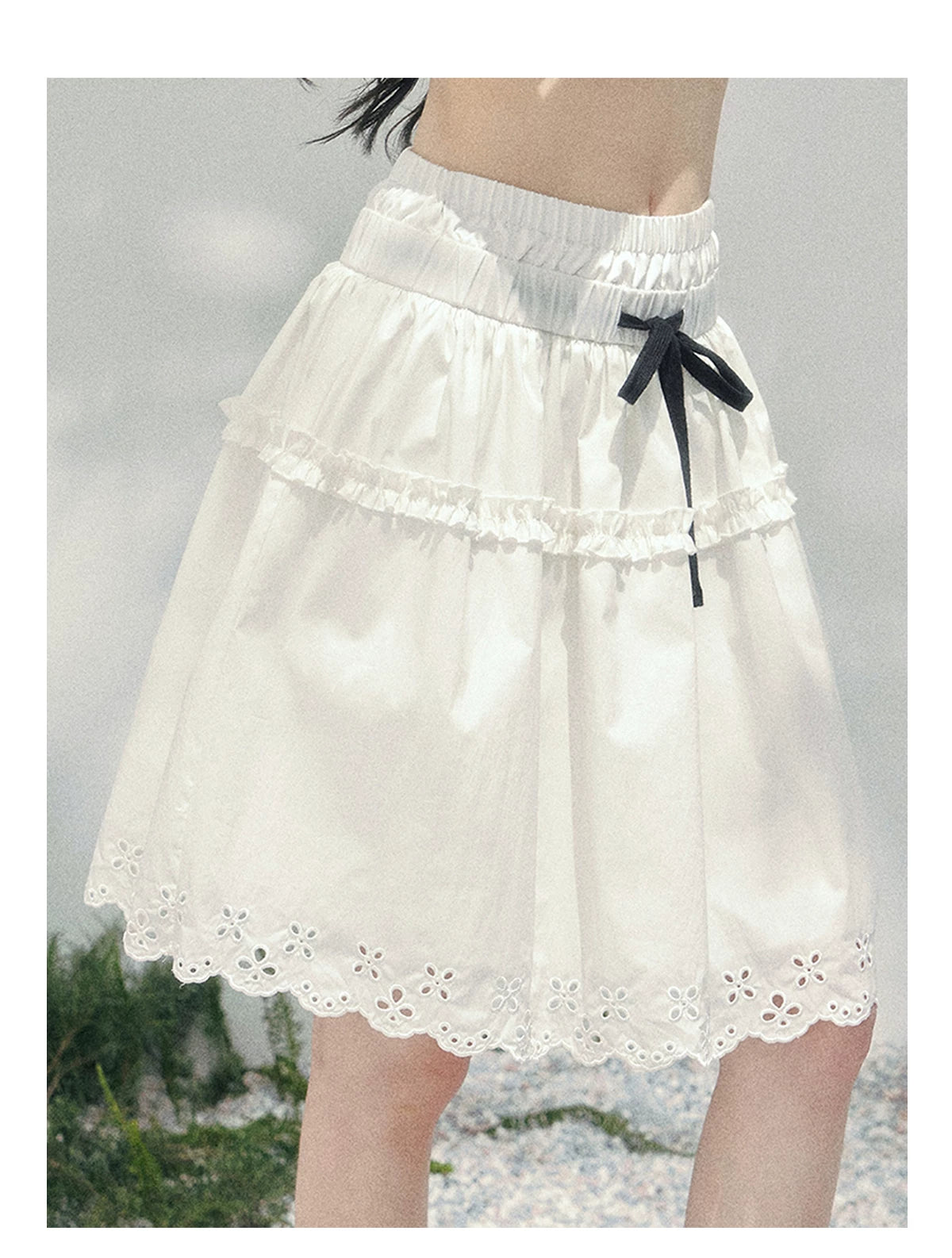 “Spring Meadow” Embroidered Bubble Skirt