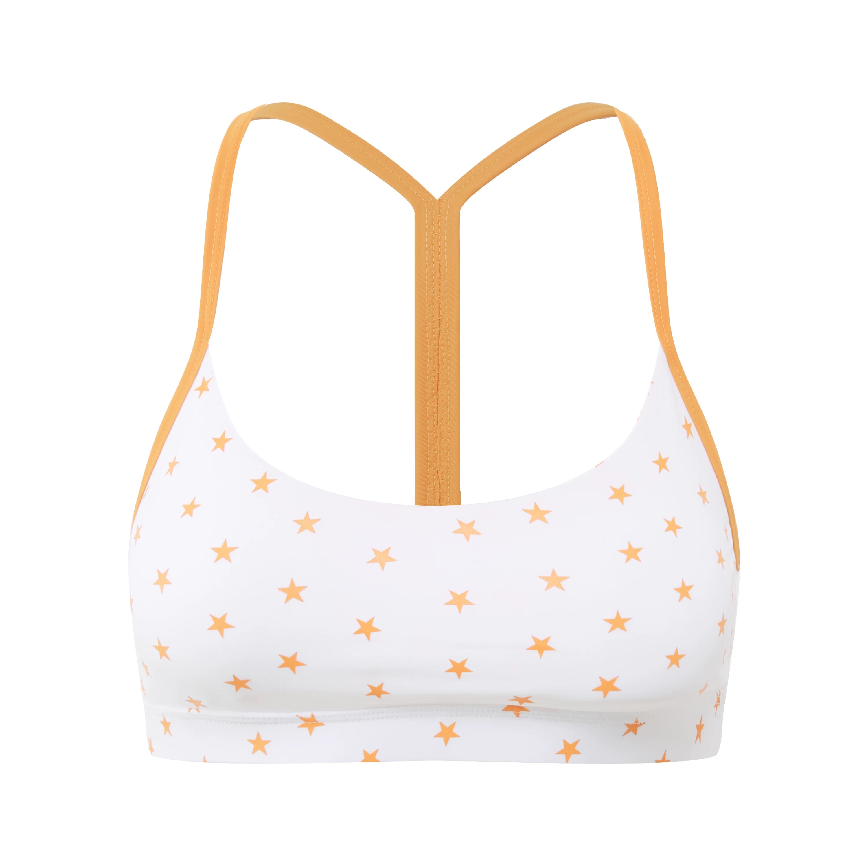 Star Print Racerback Sports Bra