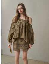 Cotton Embroidered Lace Slip Dress - CHINASQUAD