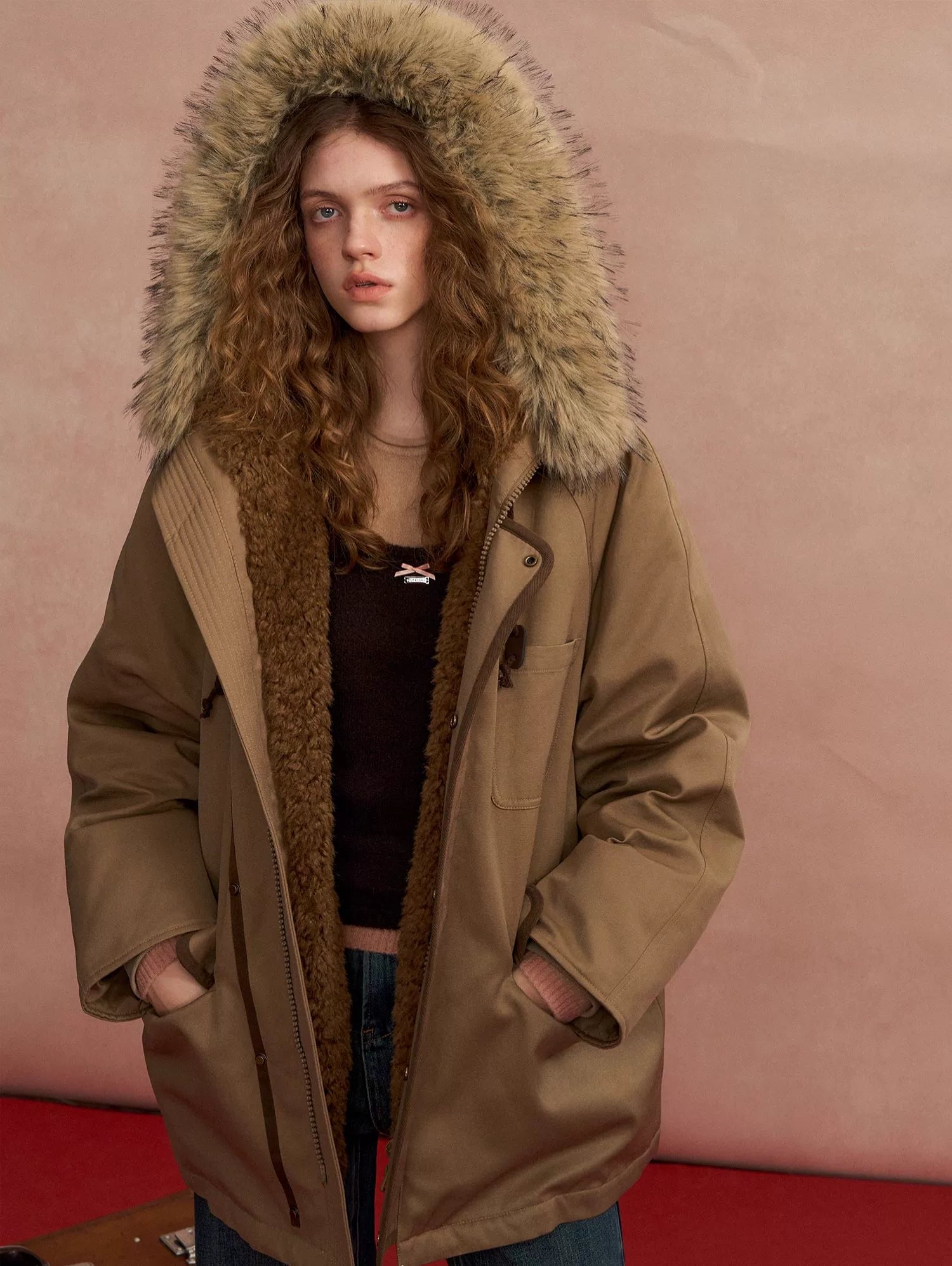 Hooded Utility Parka Puffer Down