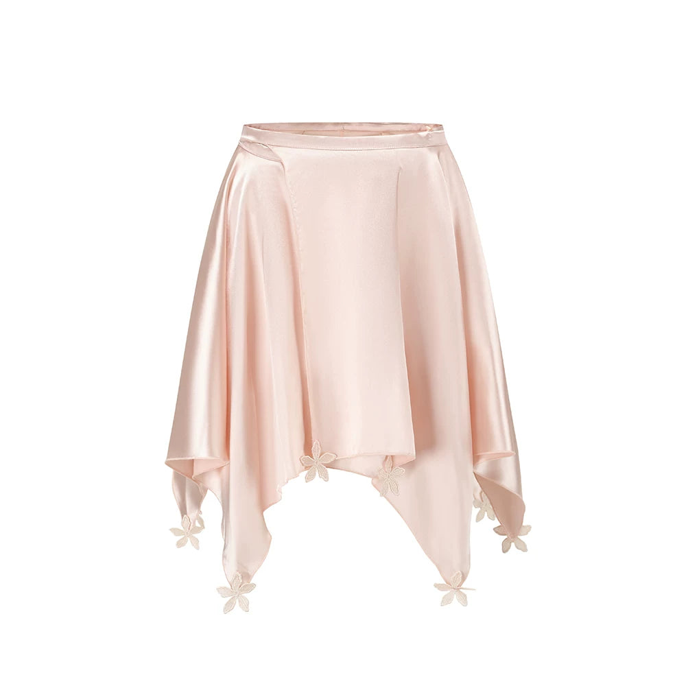 French Ballet Satin Corset Top & Skirt Set