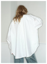 White Design Concept Fake Two-Piece Shirt - CHINASQUAD