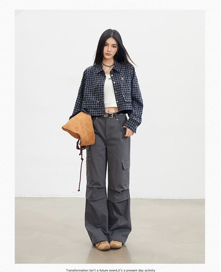 Frayed Argyle Plaid Shirt - CHINASQUAD