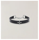 Compass Badge Leather Choker - CHINASQUAD