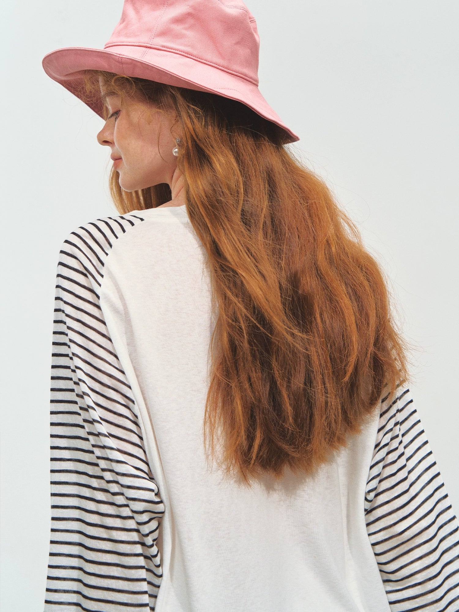 Striped Spliced Sunscreen Cover-up