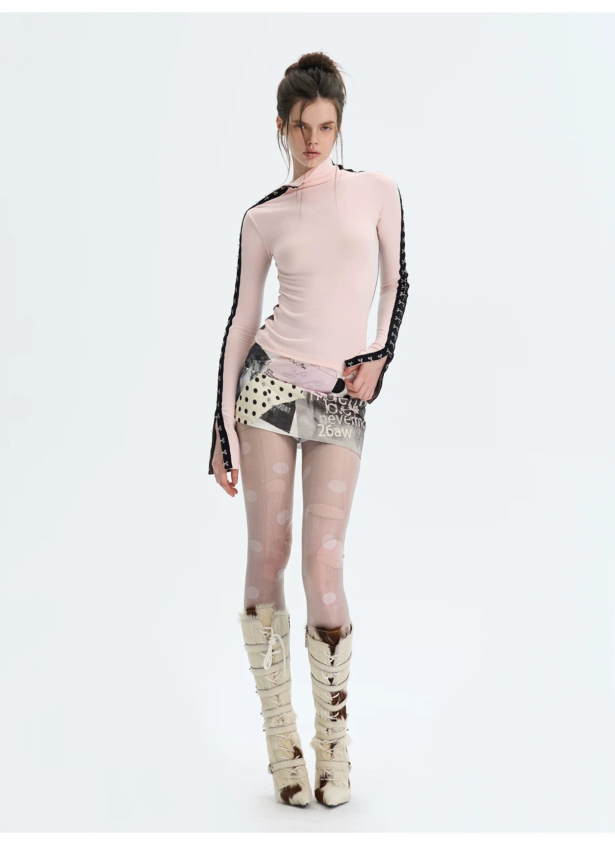 Brushed Mock-Neck Reversible Base Layer Turtleneck