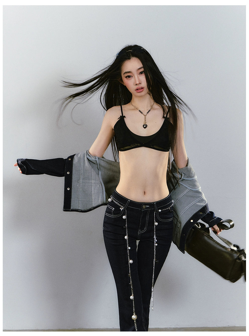 Double-Layer Structure Lace-Spliced Bra - CHINASQUAD