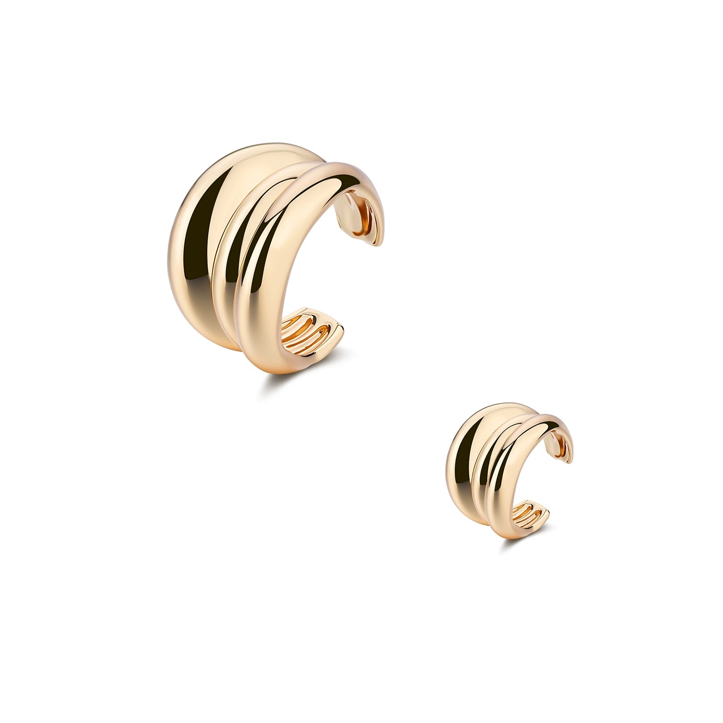 Reconstructed Dual-Tone Layered Punk Ring