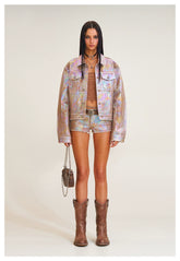 RAGE Wild Continent Handcrafted Denim Jacket - CHINASQUAD