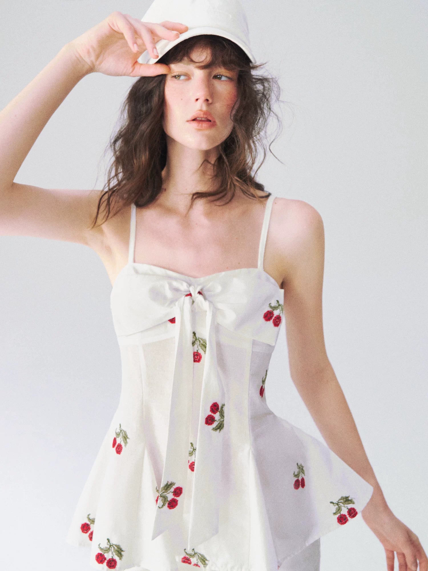 Batwing Cardigan & Bow Strapless Cami Set