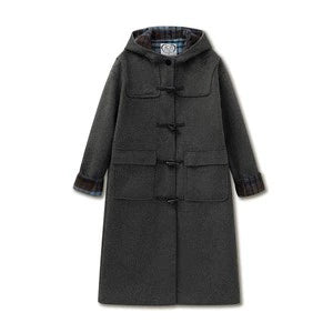 Pink Plaid Horn-buttoned Coat Sunset Park