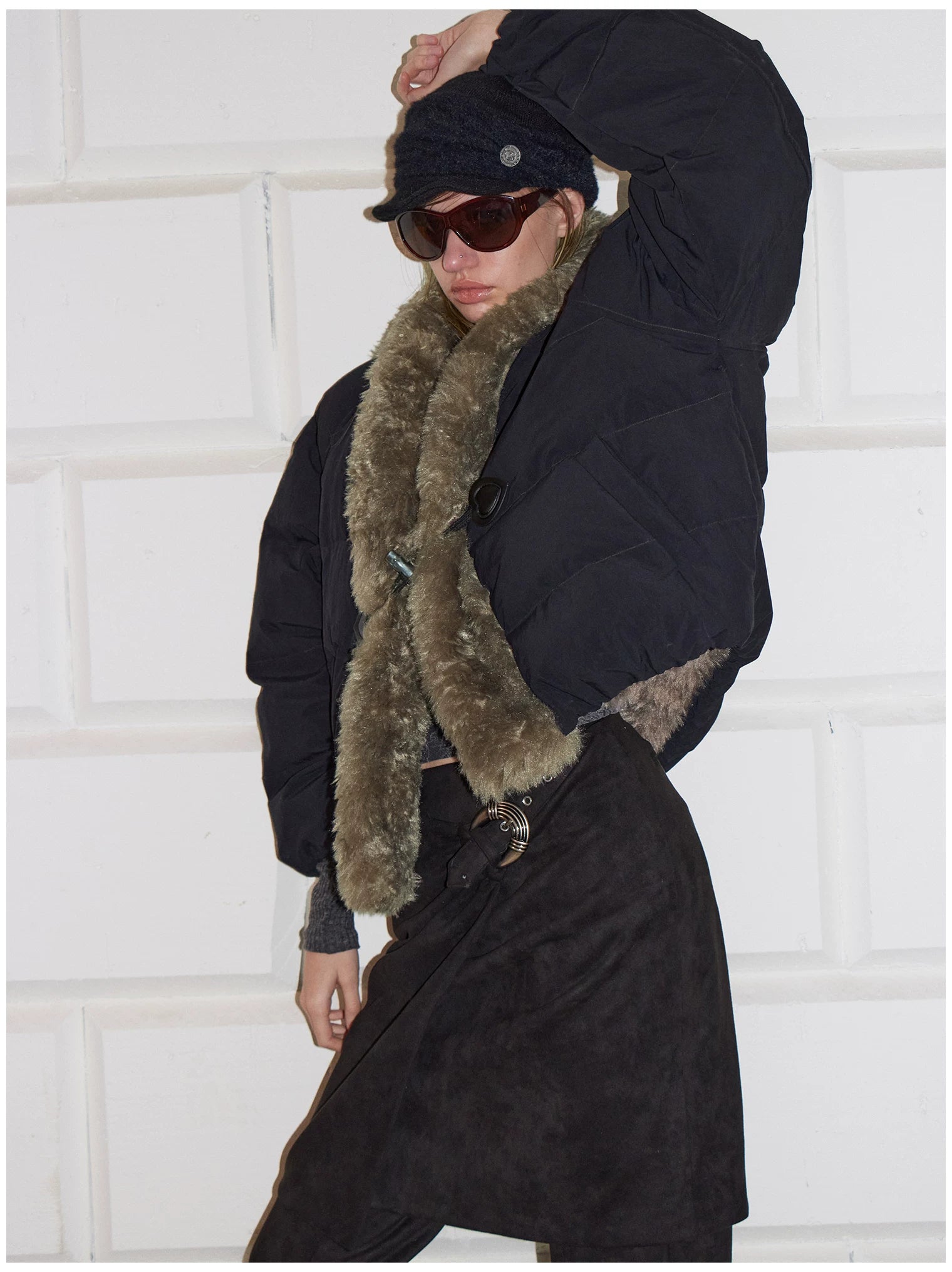 90% Duck Down Fur-Trimmed Parka