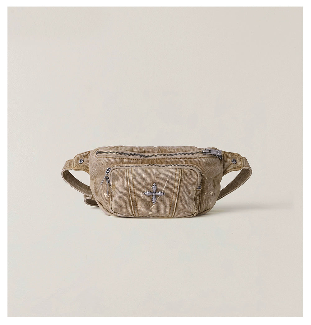 Wild Denim Crossbody Waist Bag
