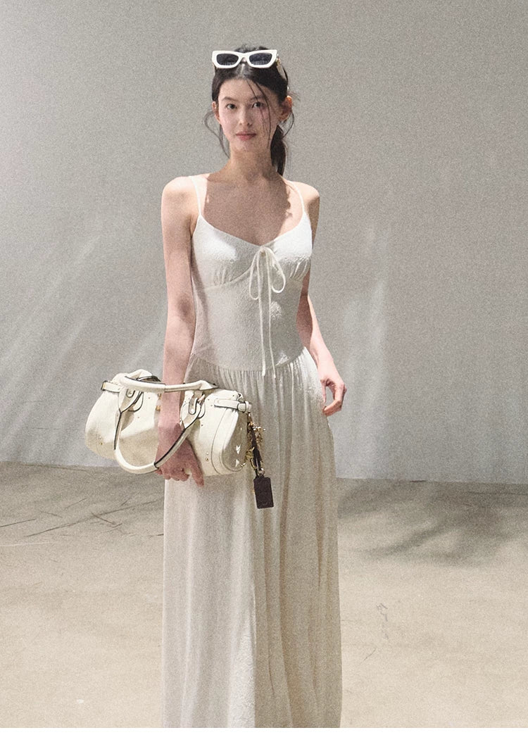 Passing Flower Shop Jacquard Backless Dress