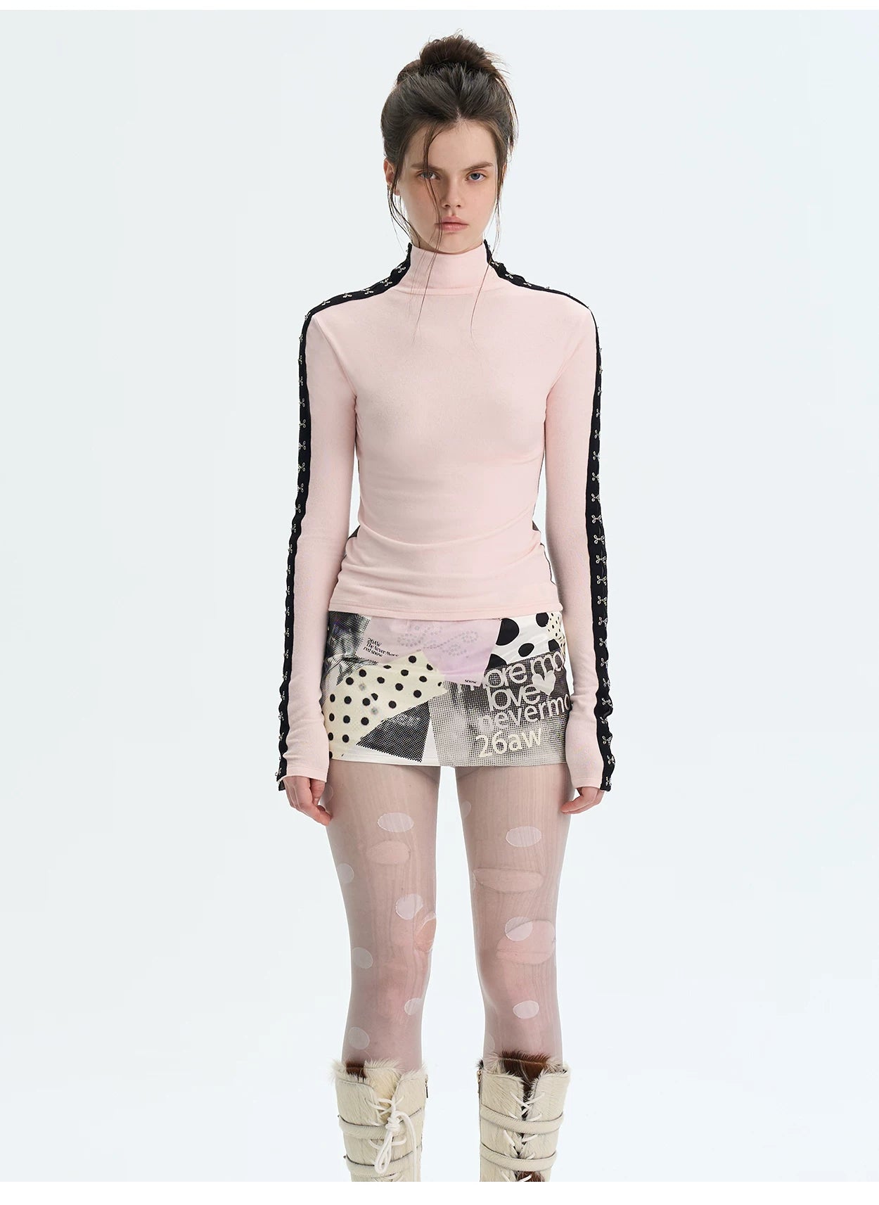 Brushed Mock-Neck Reversible Base Layer Turtleneck