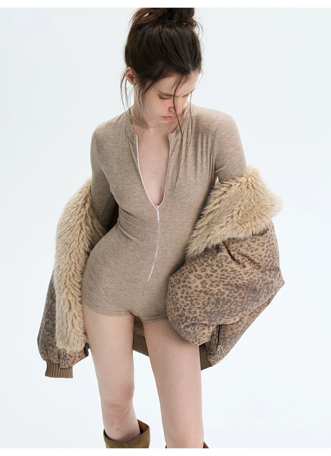 Eco Faux-Fur Hooded Jacket