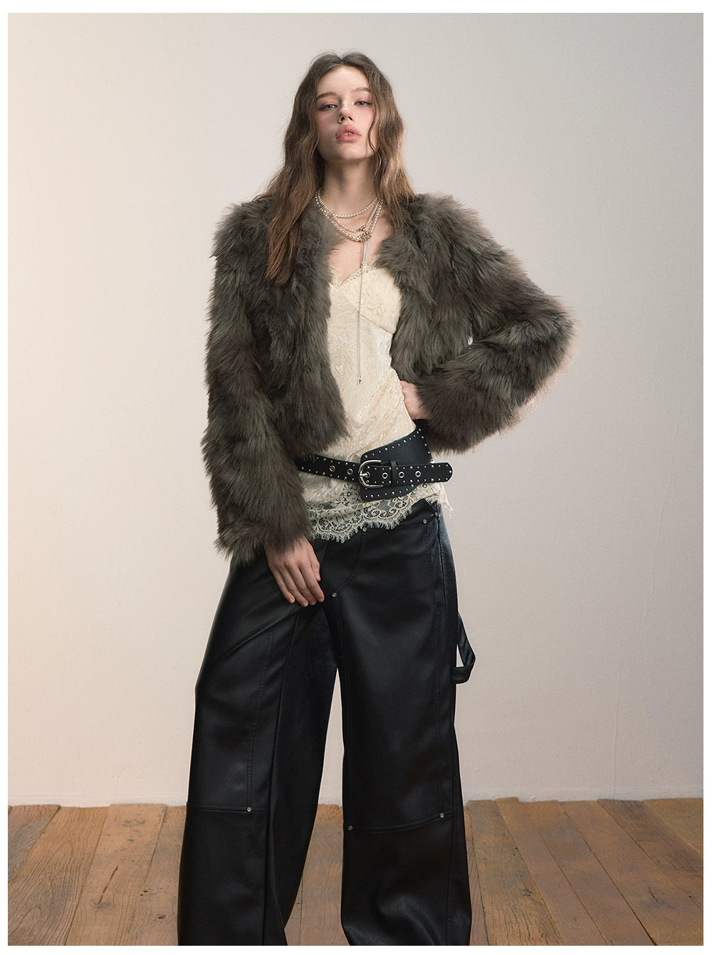Faux Fur Short Jacket - CHINASQUAD