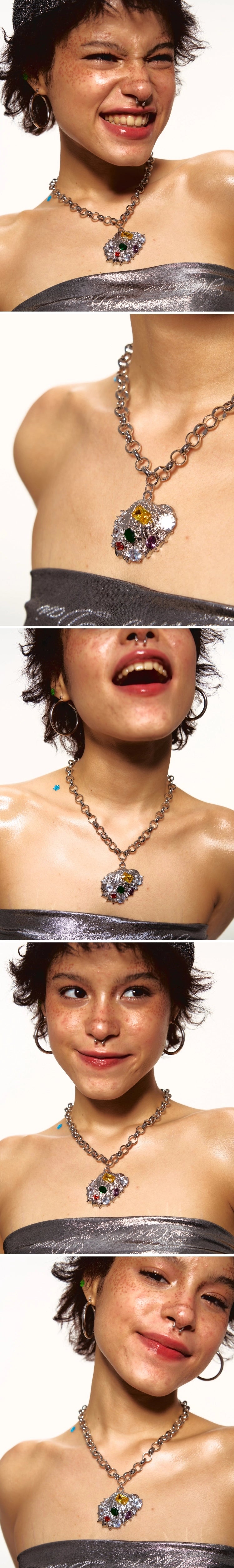 Original Colored Diamond Dopamine Shell Necklace - CHINASQUAD