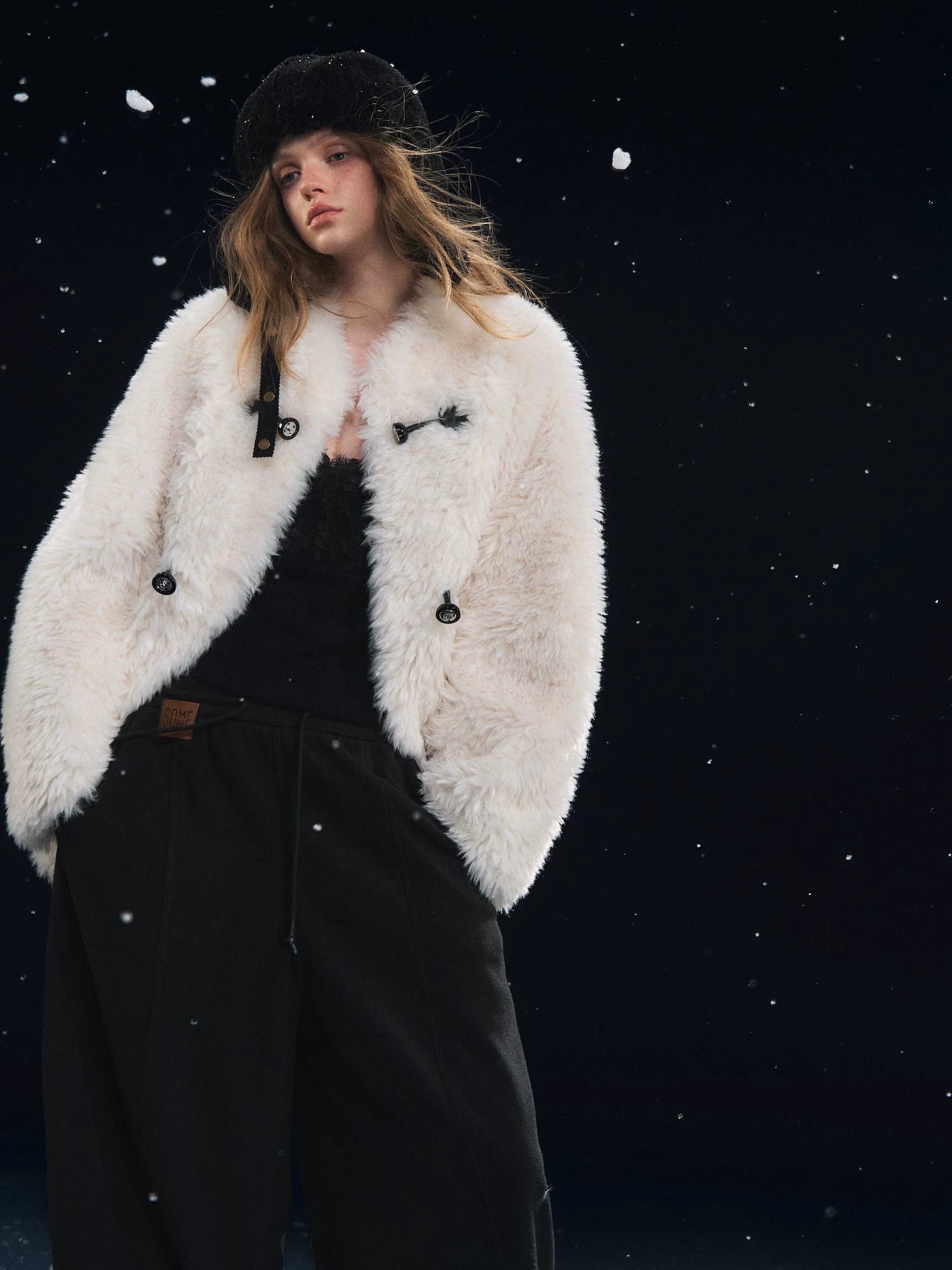 Plush Button-Up Fleece Jacket