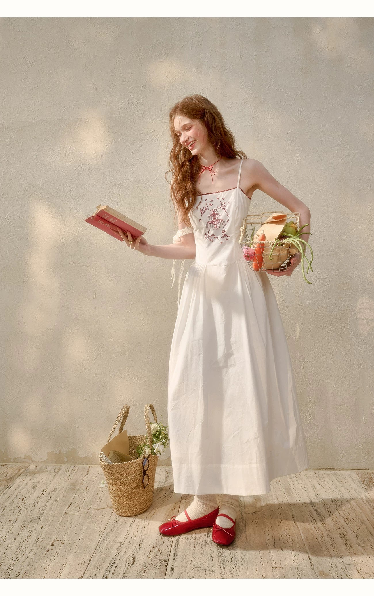 Soap Scent Cotton French White Dress