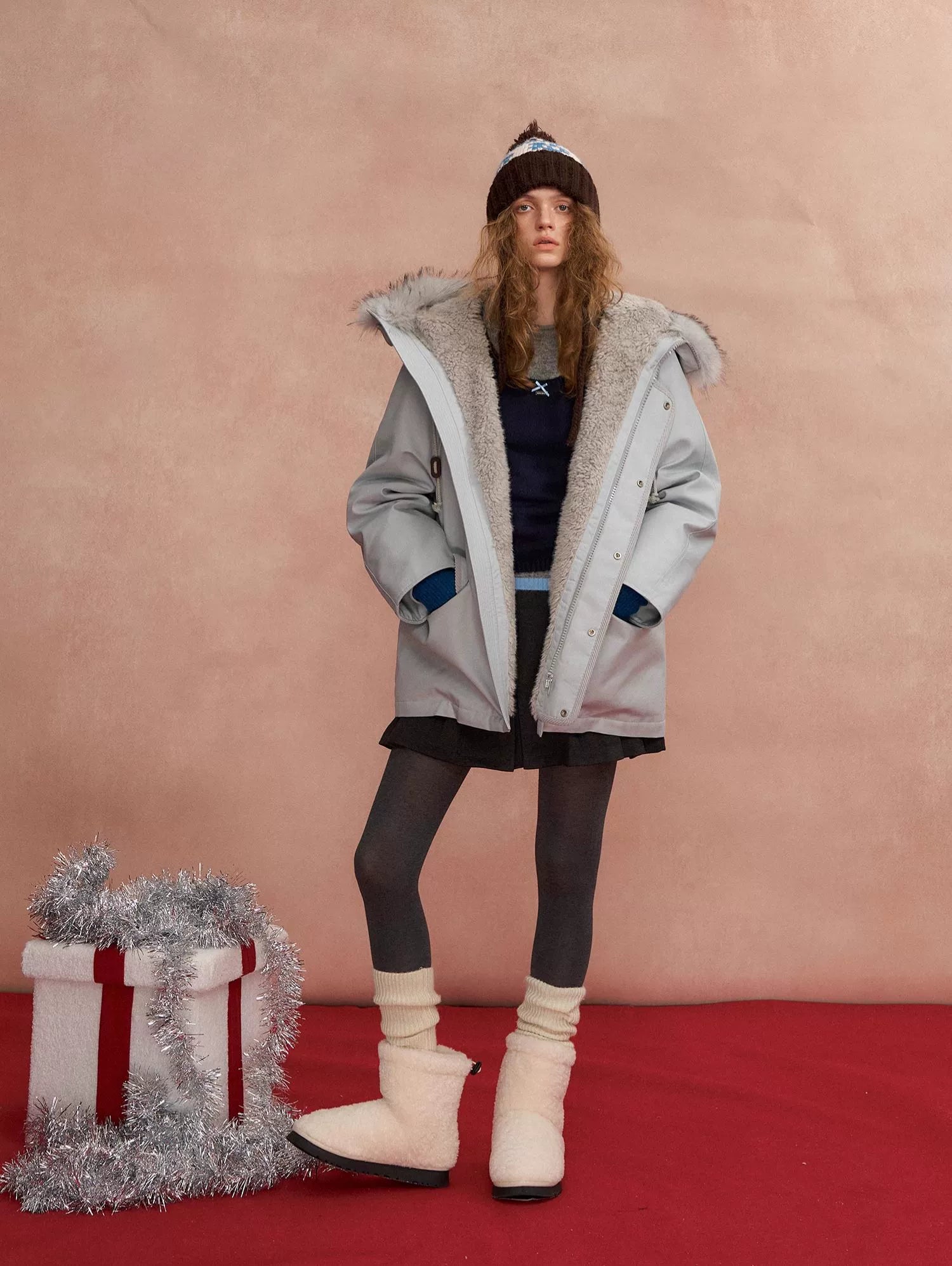 Hooded Utility Parka Puffer Down