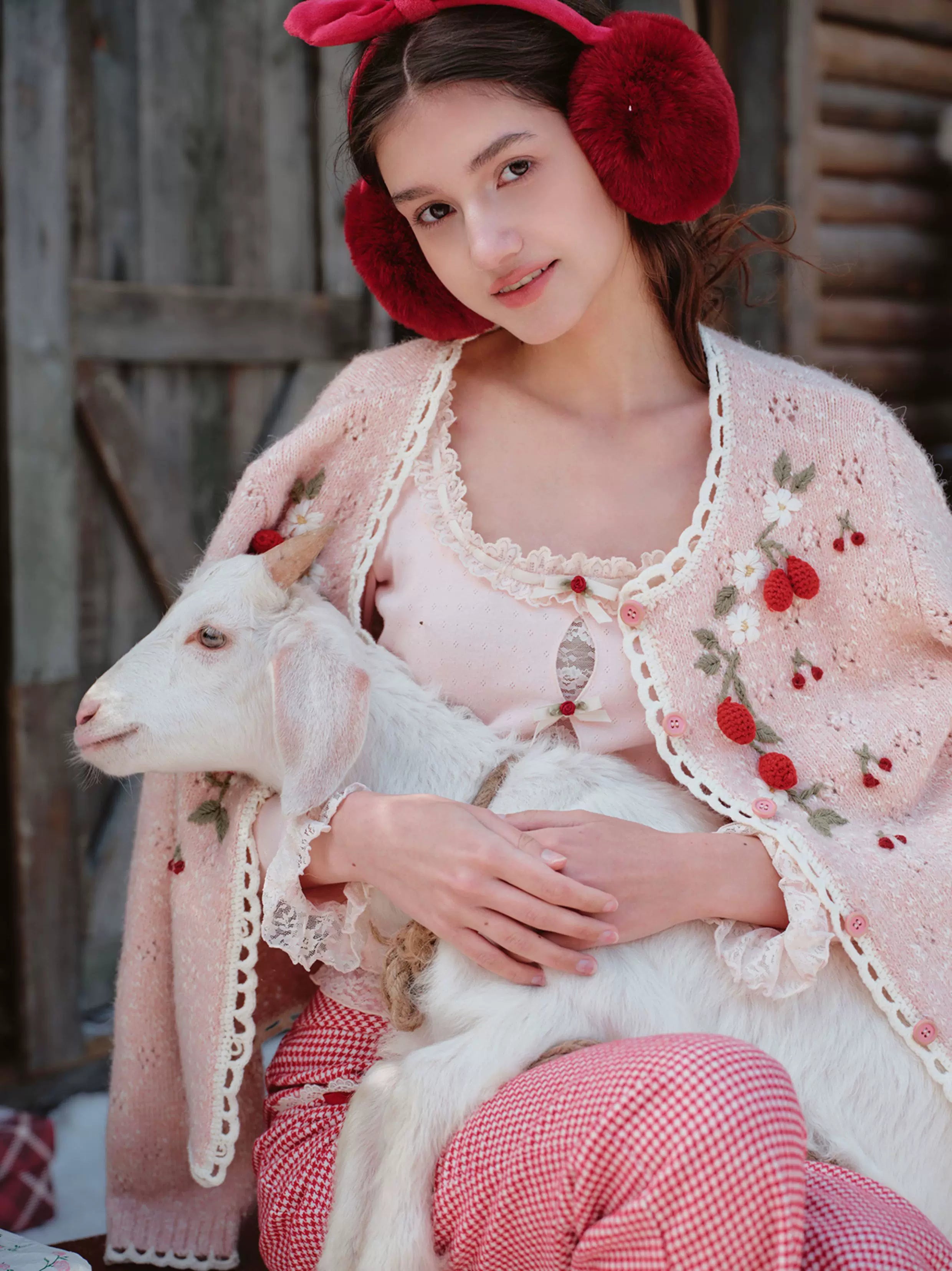 French Sweet Knit Long-Sleeve Base Crewneck