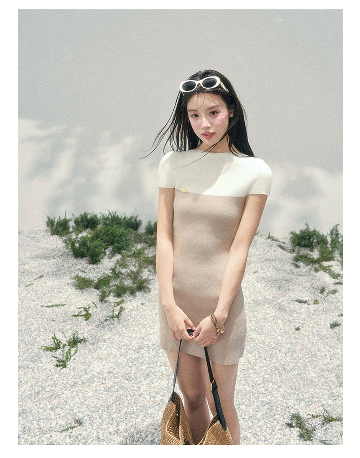 Moonlit Elegance Knit Dress