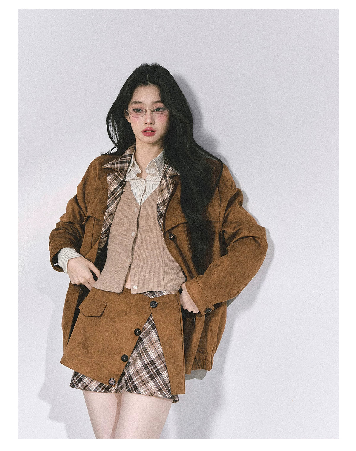 Two-Piece Jacket & Mini Skirt Set