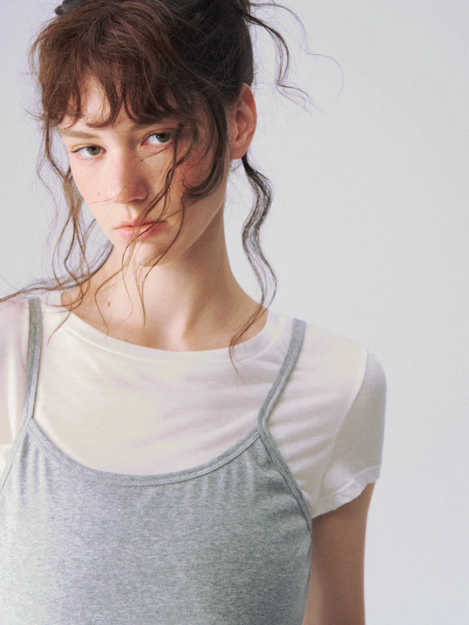 Layered Ruffle Trim Two-Piece Short Sleeve Top