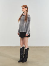Retro Stripe Versatile Knit T-Shirt - CHINASQUAD