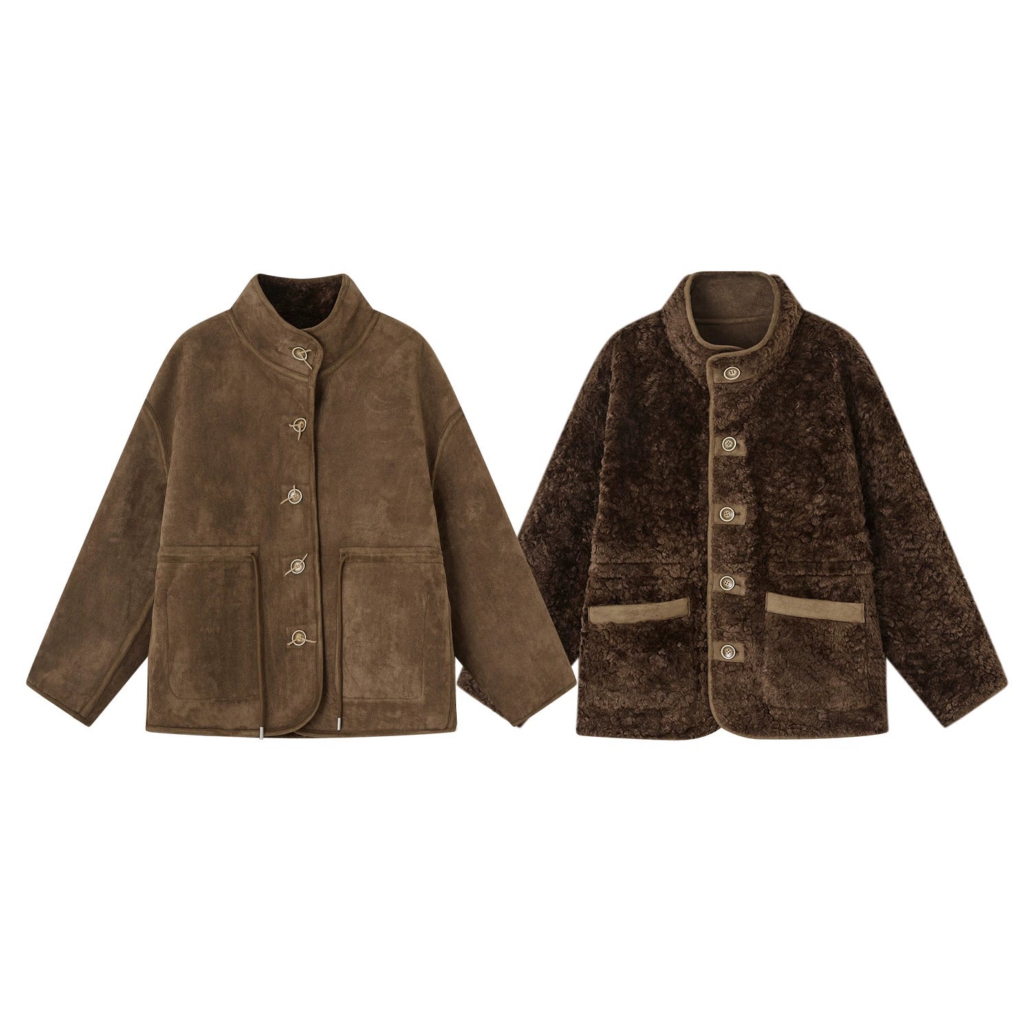 Reversible Sherpa Fleece Jacket